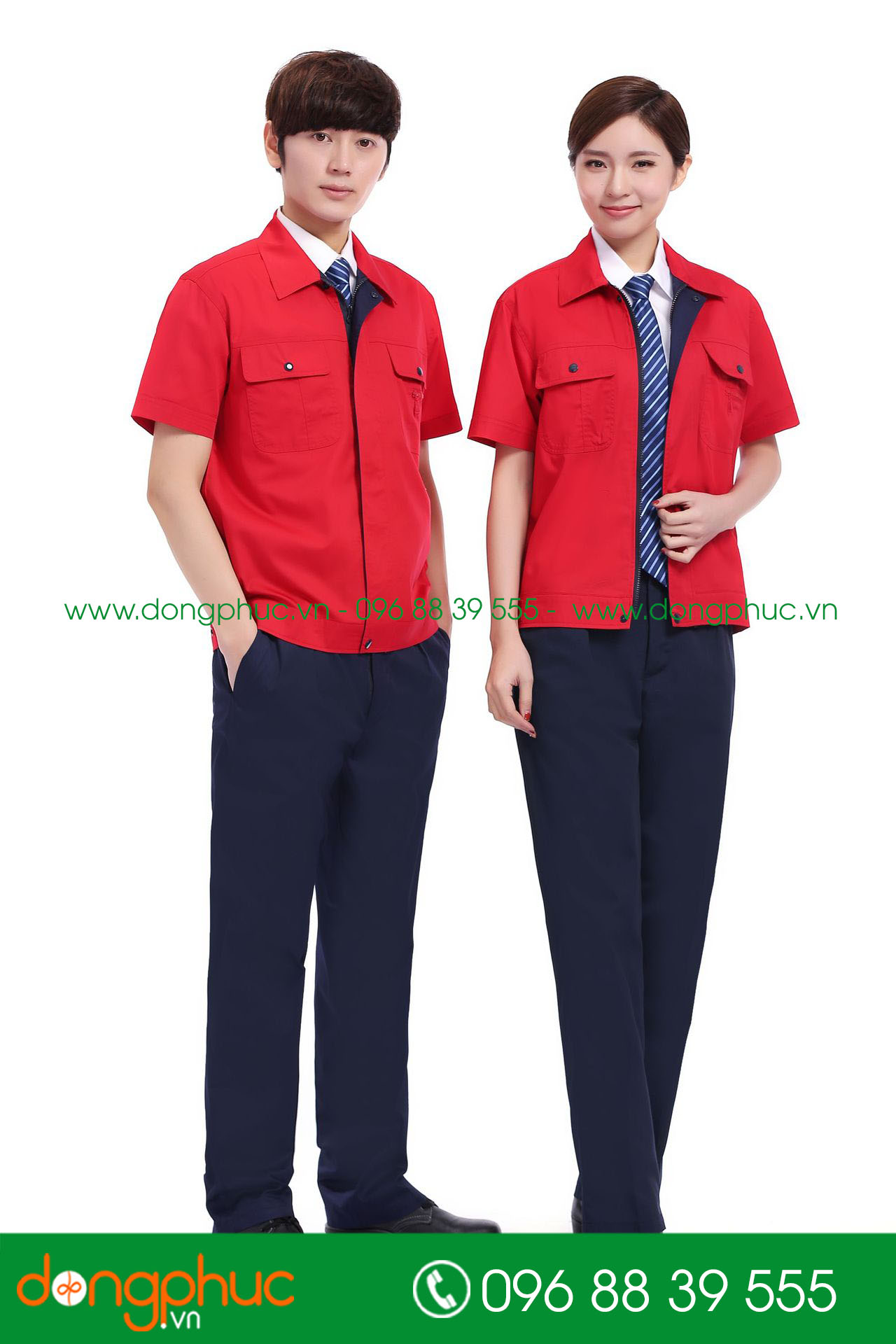Mẫu bảo hộ màu đỏ phối tím than cộc tay